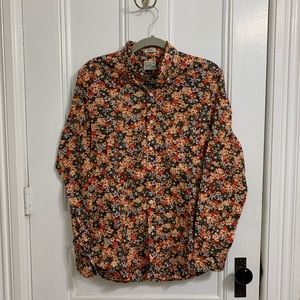 J. Crew Floral Button Down
